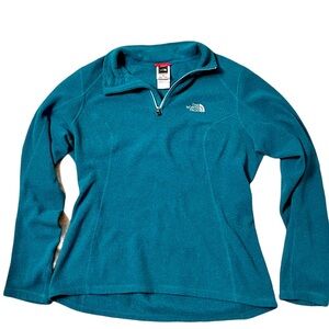 The North Face 1/4 Zip Fleece Pullover Teal